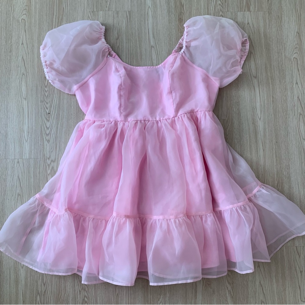 Hot topic organza puff sleeve dress nwot - Picture 3 of 7